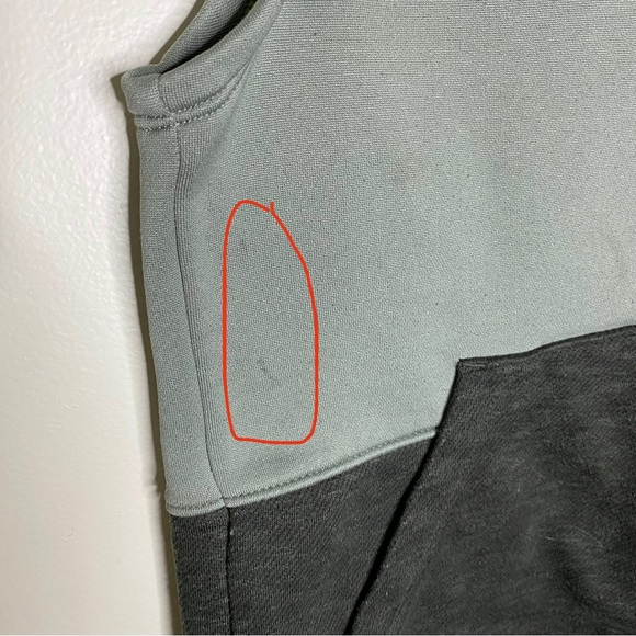 Under Armour Kids Boys Unisex Hooded Sweatshirt Vest Green Grey Size Medium - Picture 6 of 6